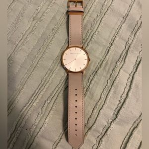 Rebecca Minkoff rose gold and gray watch